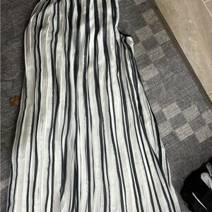 Max Studio Monochrome Striped Dress